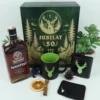 Personalizowany zestaw Jägermeister w skrzynce z grawerem, piersiówką i kubkiem